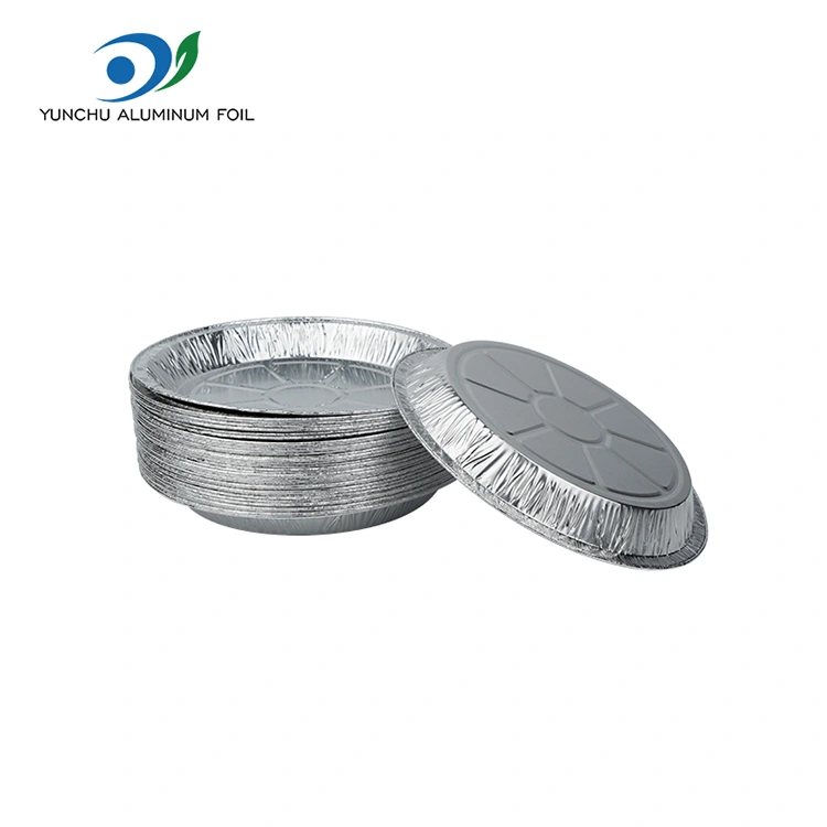 Okrogla zračna frier odvzema srebrno aluminijasto folijo posoda za hrano