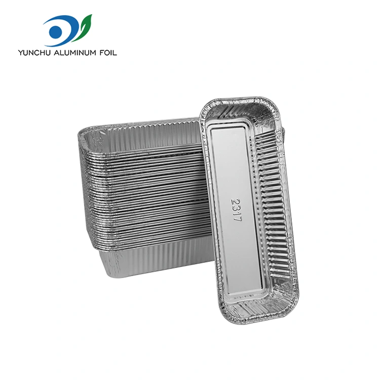 Pravokotne baguete srebrne aluminijaste folije