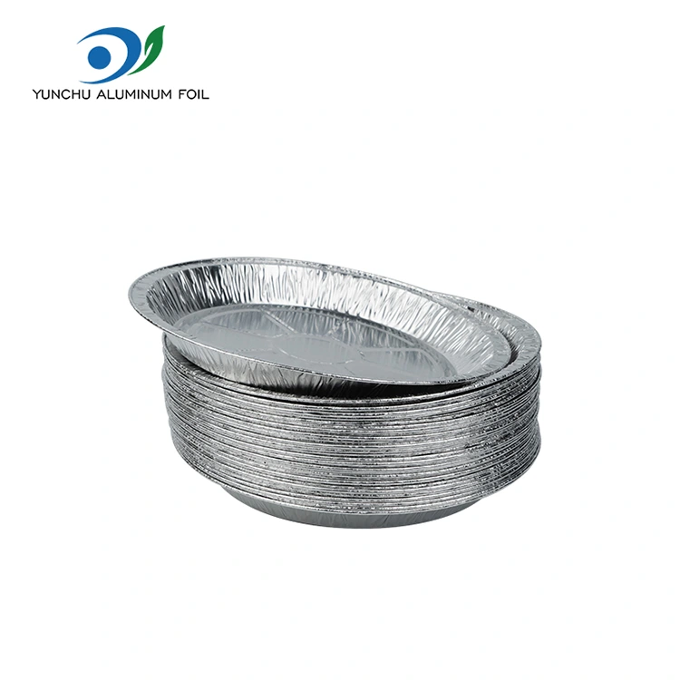 Okrogla zračna frier odvzema srebrno aluminijasto folijo posoda za hrano