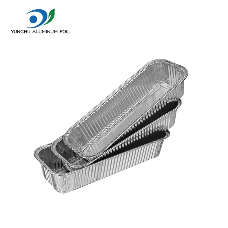 Pravokotne baguete srebrne aluminijaste folije