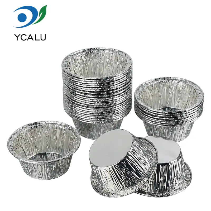 Srebrne posode iz aluminijaste folije Round Cake Cup