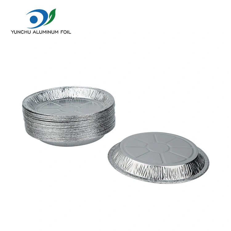 Okrogla zračna frier odvzema srebrno aluminijasto folijo posoda za hrano