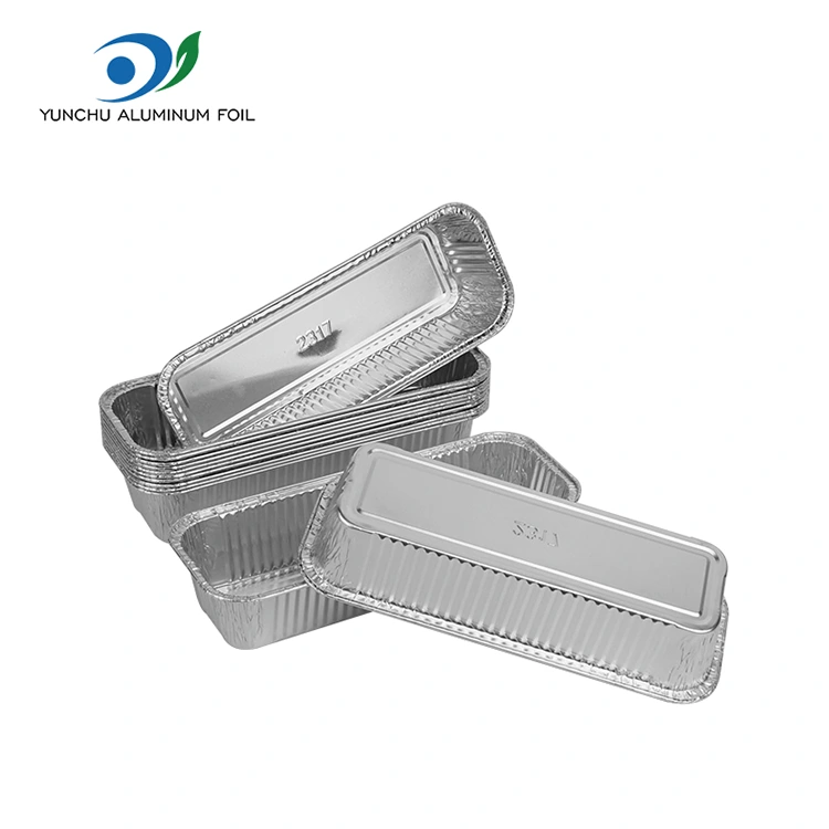 Pravokotne baguete srebrne aluminijaste folije