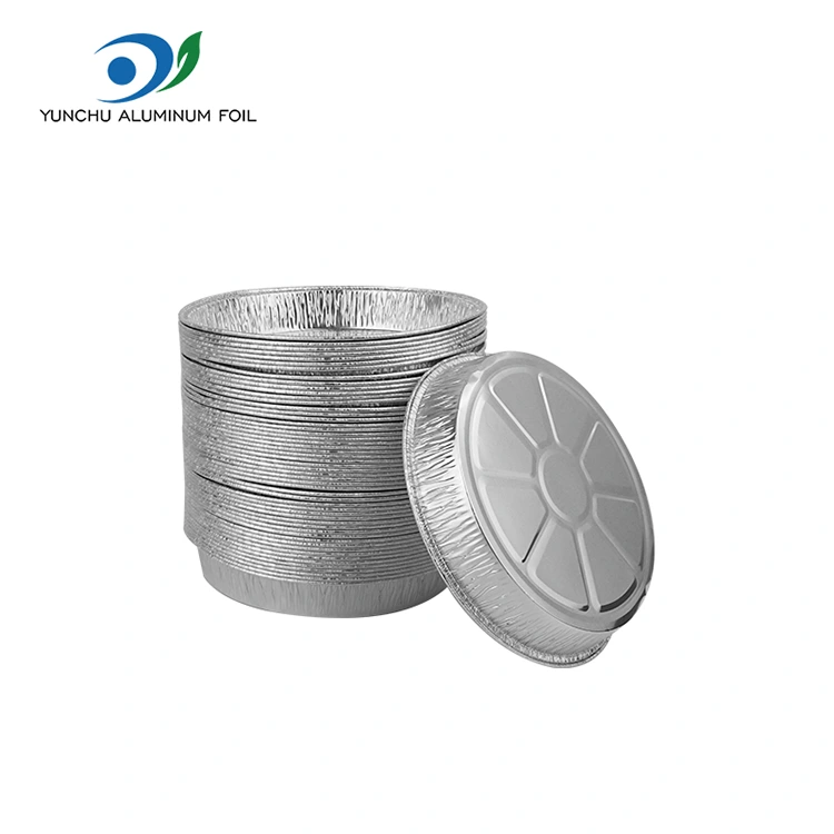 7 -palčni nagubani pizza Pan Silver Aluminium Foil Containers