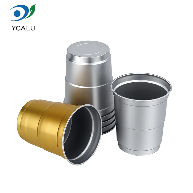 Aluminijasta skodelica za hladno pijačo za enkratno uporabo 9 oz