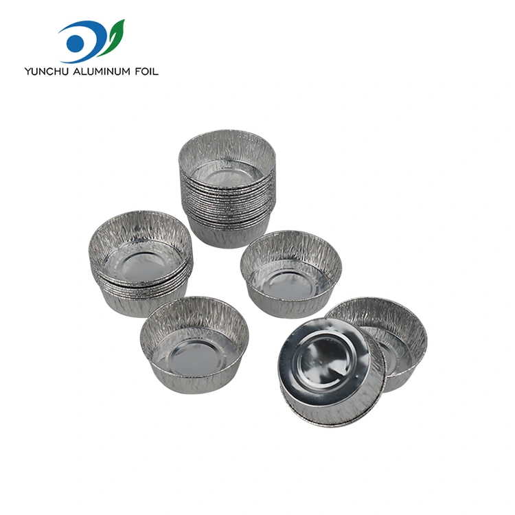 Torta pekača skodelica srebrne aluminijaste folije posoda za hrano Torta pekača skodelica srebrne aluminijaste folije posoda za hrano