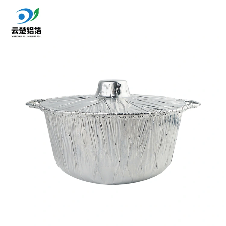Za enkratno uporabo Catering Hot Pot Pots Silver Aluminium Foil Containers