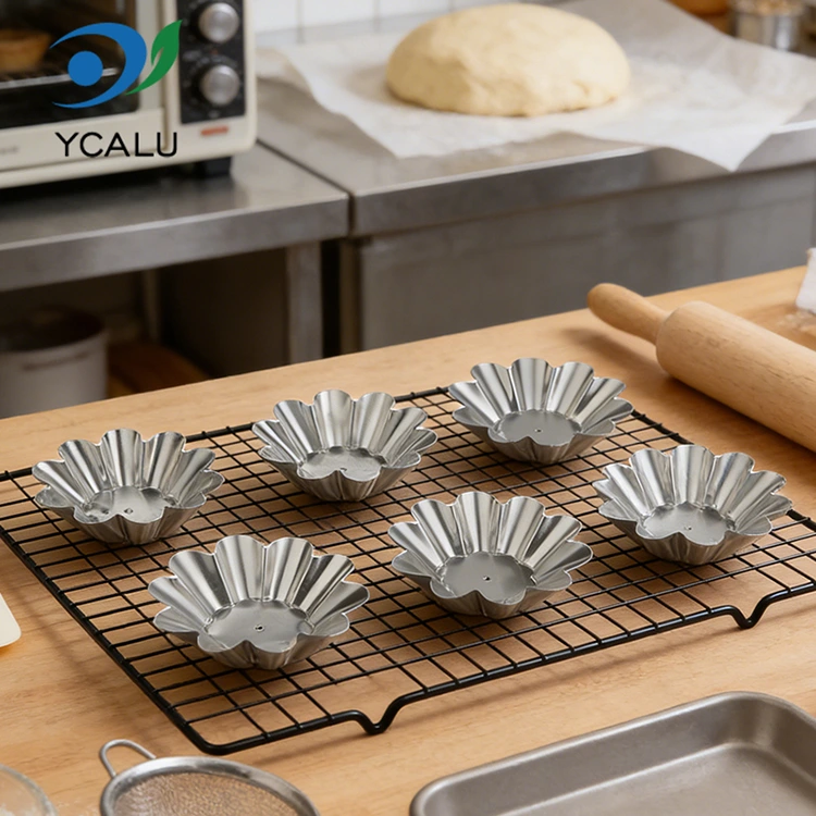 Posode za živila iz srebrne aluminijaste folije za enkratno uporabo iz krizanteminih jajc