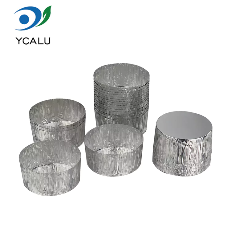 Okrogli pekač za cvrtnik za enkratno uporabo Srebrne posode za živila iz aluminijaste folije