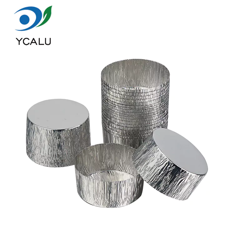 Okrogli pekač za cvrtnik za enkratno uporabo Srebrne posode za živila iz aluminijaste folije