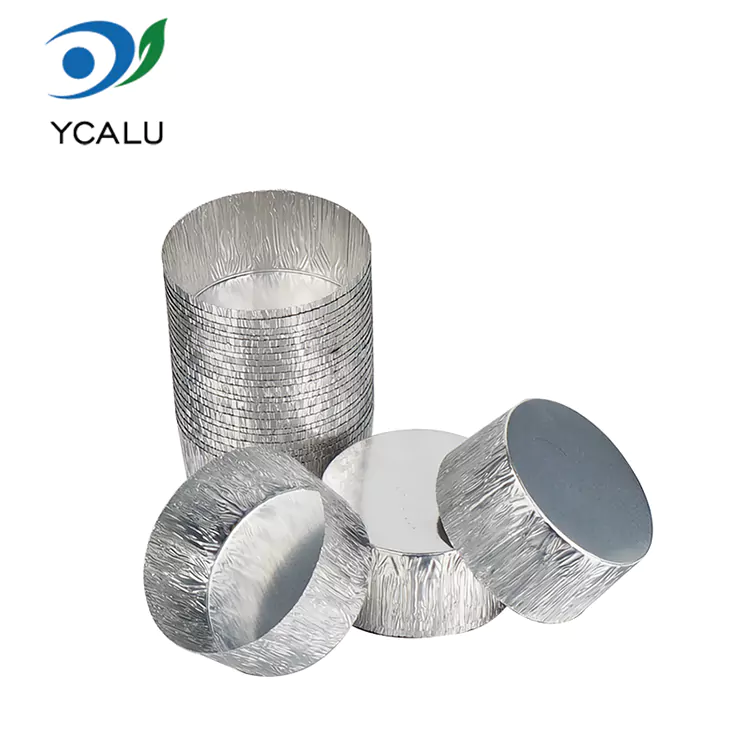Okrogli pekač za cvrtnik za enkratno uporabo Srebrne posode za živila iz aluminijaste folije