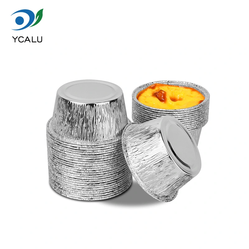 Okrogli pladenj za torte za enkratno uporabo Posode iz srebrne aluminijaste folije Okrogli pladenj za torte za enkratno uporabo Posode iz srebrne aluminijaste folije