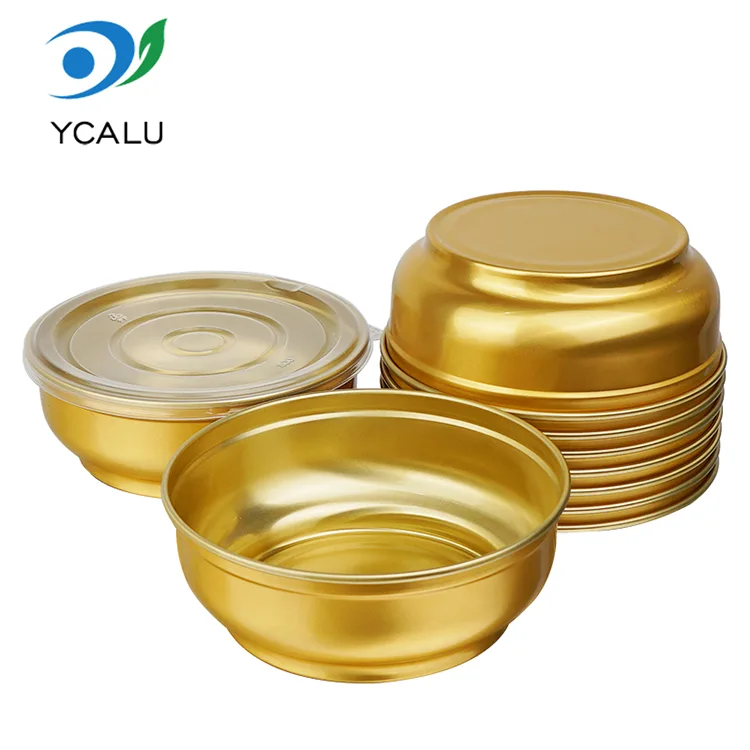 Okrogle posode iz aluminijaste folije z veliko prostornino za enkratno uporabo Okrogle posode iz aluminijaste folije z veliko prostornino za enkratno uporabo