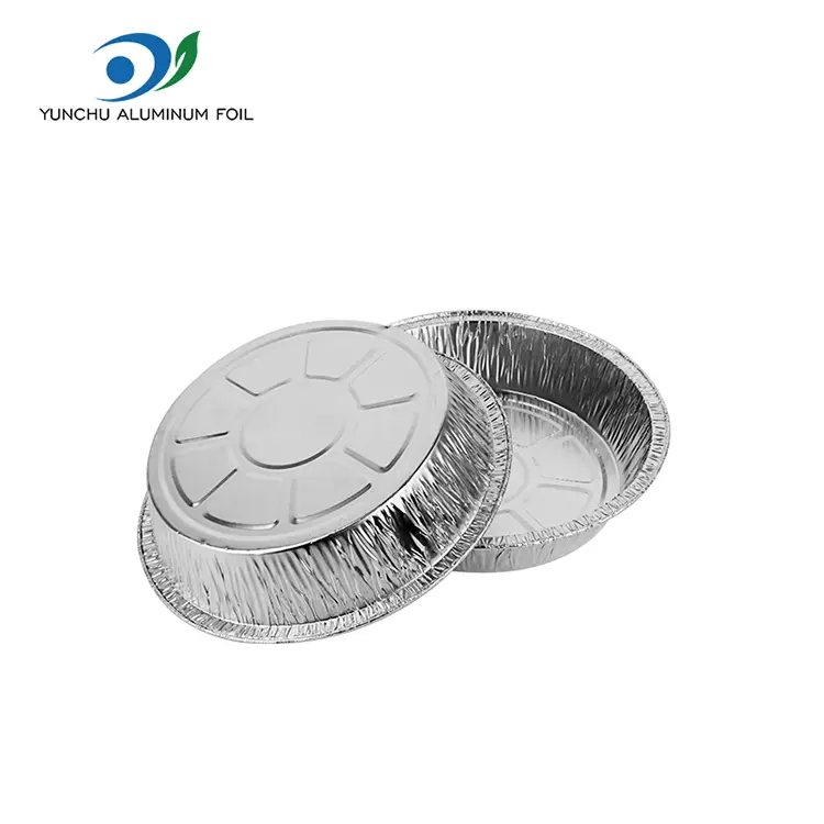 Okrogle posode iz srebrne aluminijaste folije za enkratno uporabo za hrano za s seboj