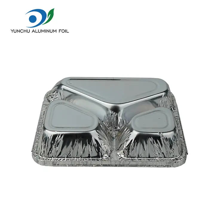 Posode za živila iz srebrne aluminijaste folije za enkratno uporabo za catering in hrano za s seboj
