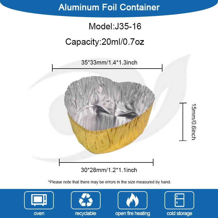 Srebrna aluminijasta folija v obliki v obliki srca