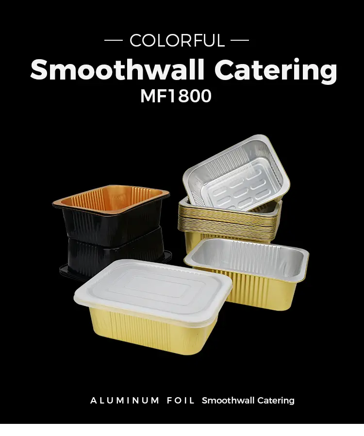 Disposable seals square Aluminum Foil Containers