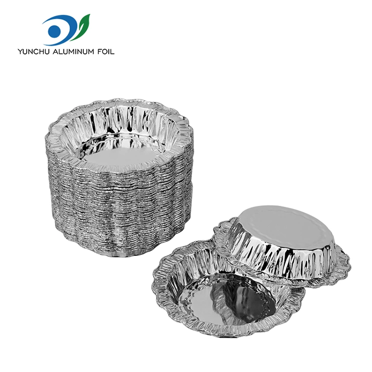 Čipkana okrogla pekača torta srebrna posode iz aluminijaste folije