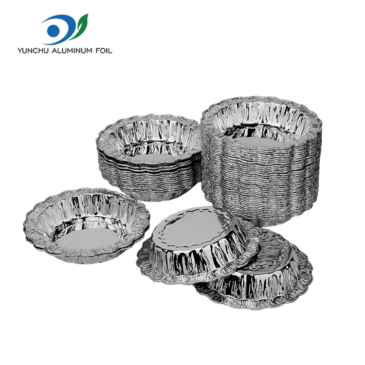 Čipkana okrogla pekača torta srebrna posode iz aluminijaste folije