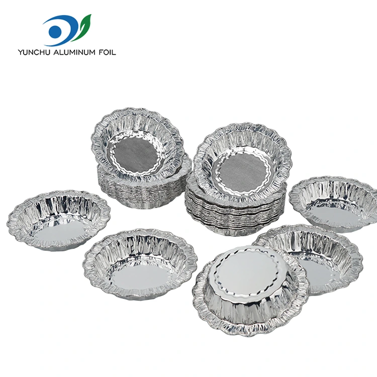 Čipkana okrogla pekača torta srebrna posode iz aluminijaste folije
