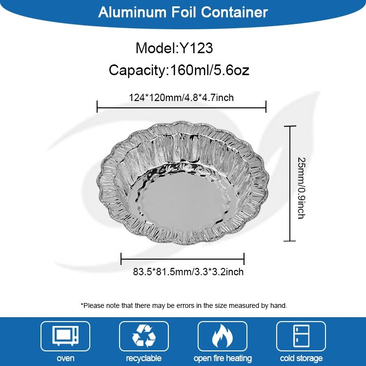 Čipkana okrogla pekača torta srebrna posode iz aluminijaste folije