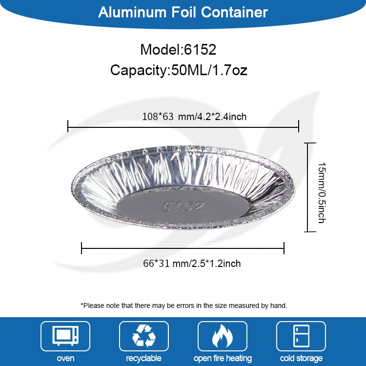 Ovalne jajčne posode za srebro aluminijaste folije