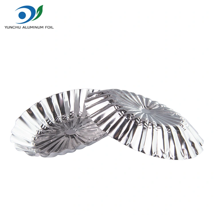 Ovalna čipkasta kremasti tart srebrna aluminijasta folija posoda Ovalna čipkasta kremasti tart srebrna aluminijasta folija posoda