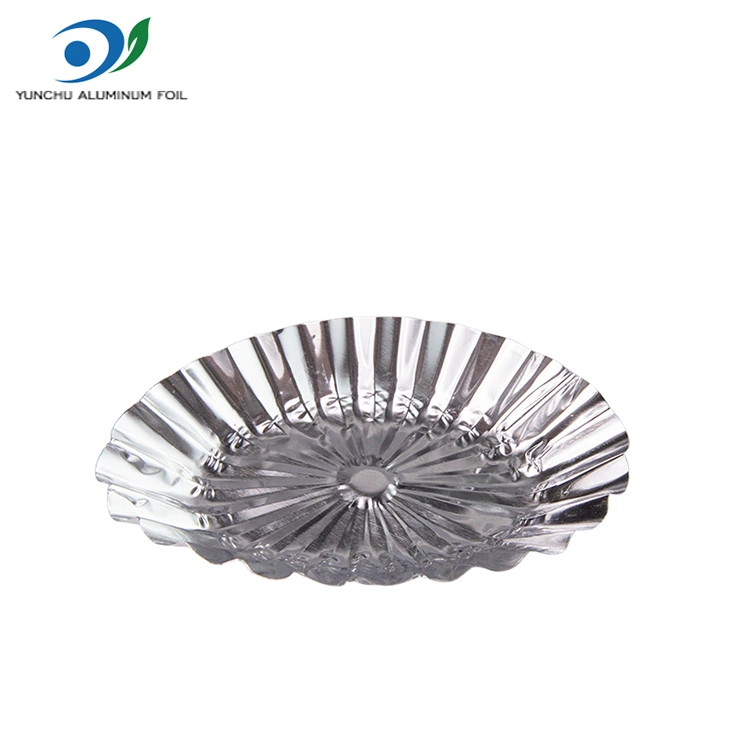 Ovalna čipkasta kremasti tart srebrna aluminijasta folija posoda