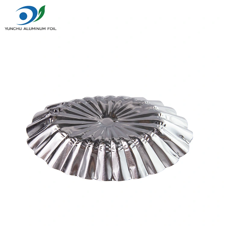 Ovalna čipkasta kremasti tart srebrna aluminijasta folija posoda