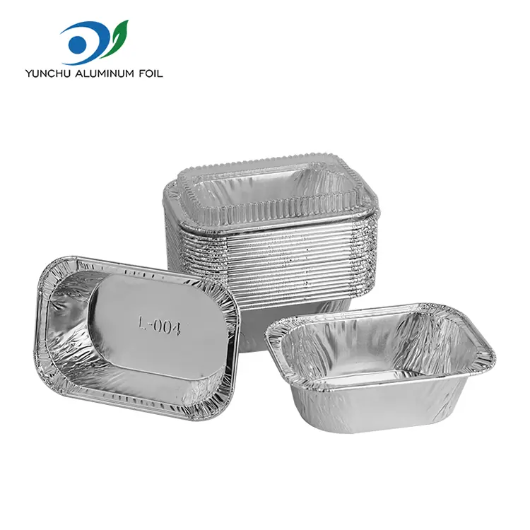 Pravokotna torta pekača srebrna posode iz aluminijaste folije