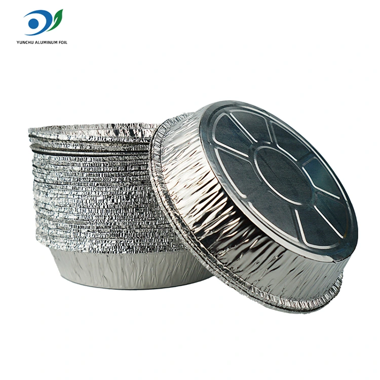Okrogla zrak Frier Hot Pot Silver Aluminium Foil Food Conta