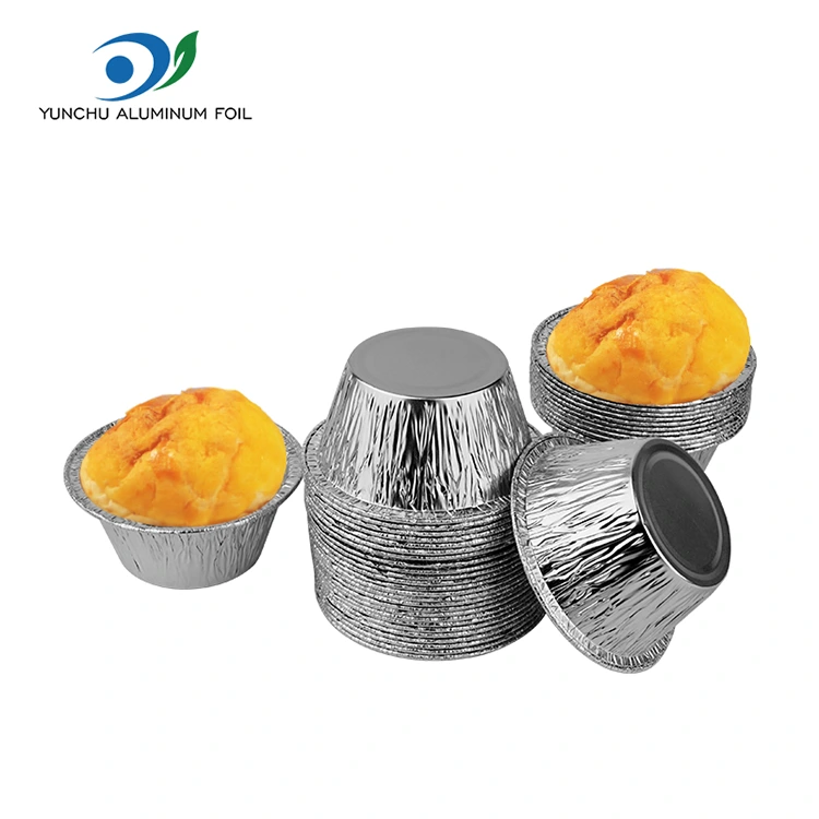 Okroglo pečeno torto srebrno aluminijasto folijo posode za hrano