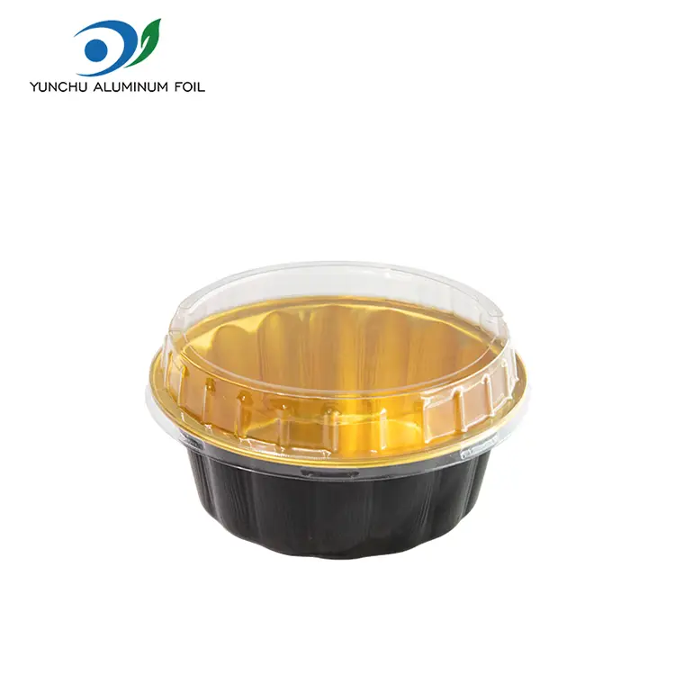 Okrogla posoda za sladice gladke stene aluminijaste posode