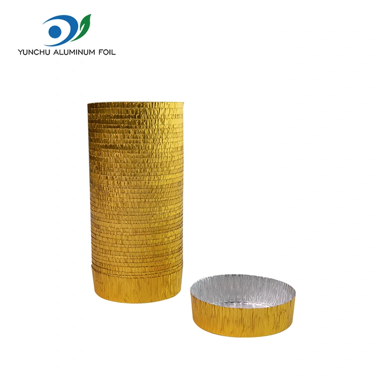 Okrogla majhna pecilna srebrna aluminijasta folija posoda Okrogla majhna pecilna srebrna aluminijasta folija posoda