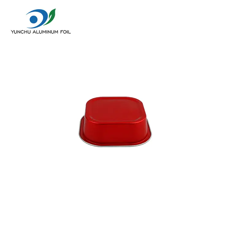 Kvadratno peko zgoščene posode za gladko zid aluminijaste folije