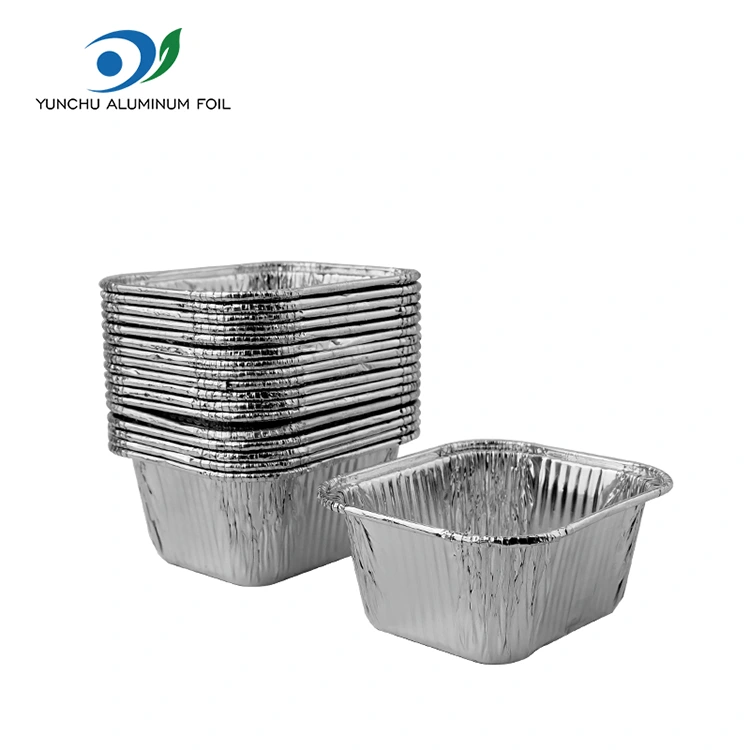 Kvadratni pekač Air Frier Freed Silver Aluminium Foil Containers