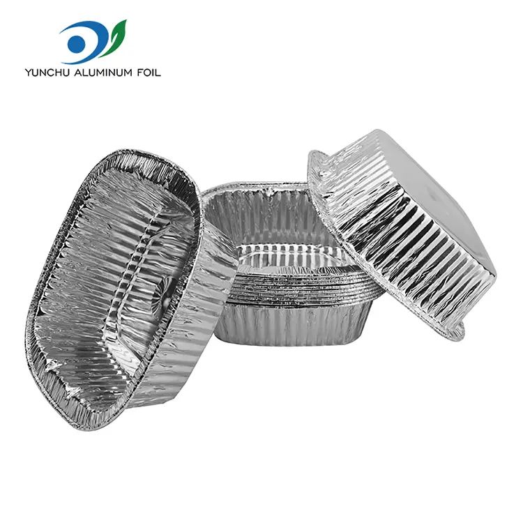 Kvadratna srebrna odvzema zabojnike za pakiranje aluminijaste folije Kvadratna srebrna odvzema zabojnike za pakiranje aluminijaste folije