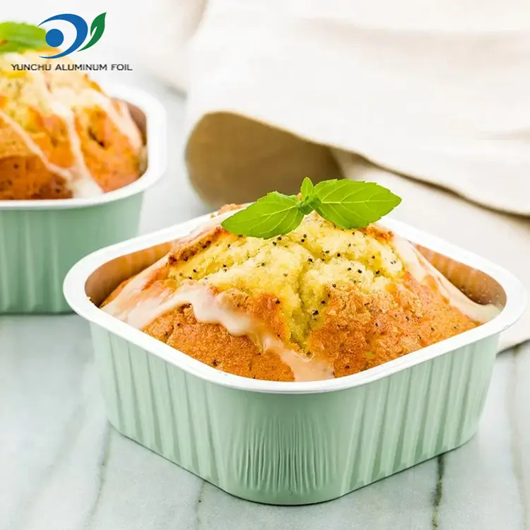 Kvadratne posode za aluminijaste folije s kvadratnim zidom